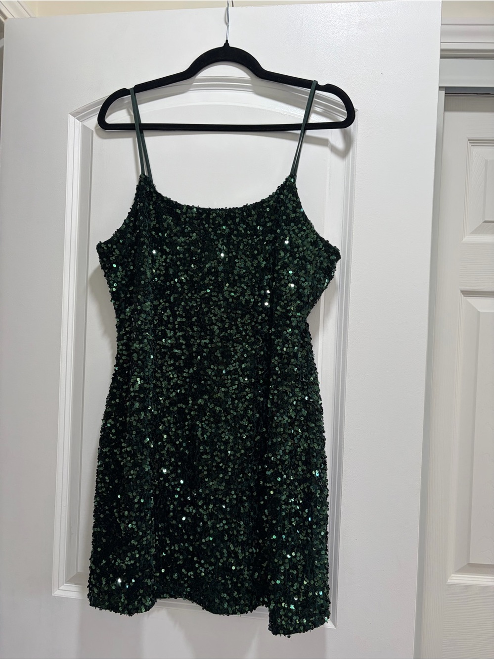 BP. Nordstrom Emerald Green Sequin Bodycon Mini Dress - Size L